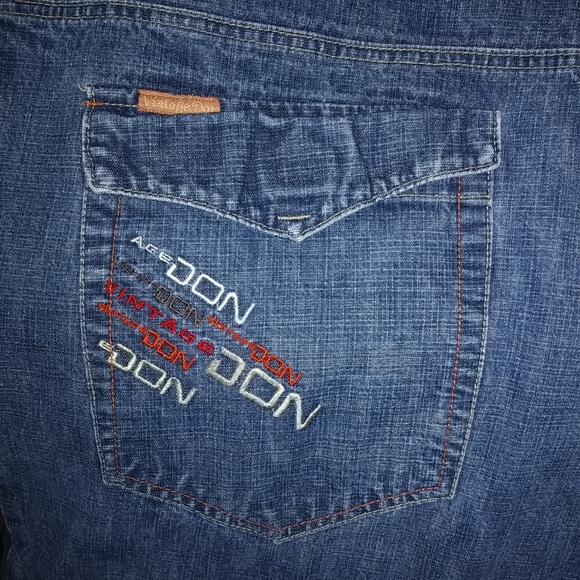 Vintage Don 40 Mens Baggy Retro Logo Jeans - Picture 4 of 8
